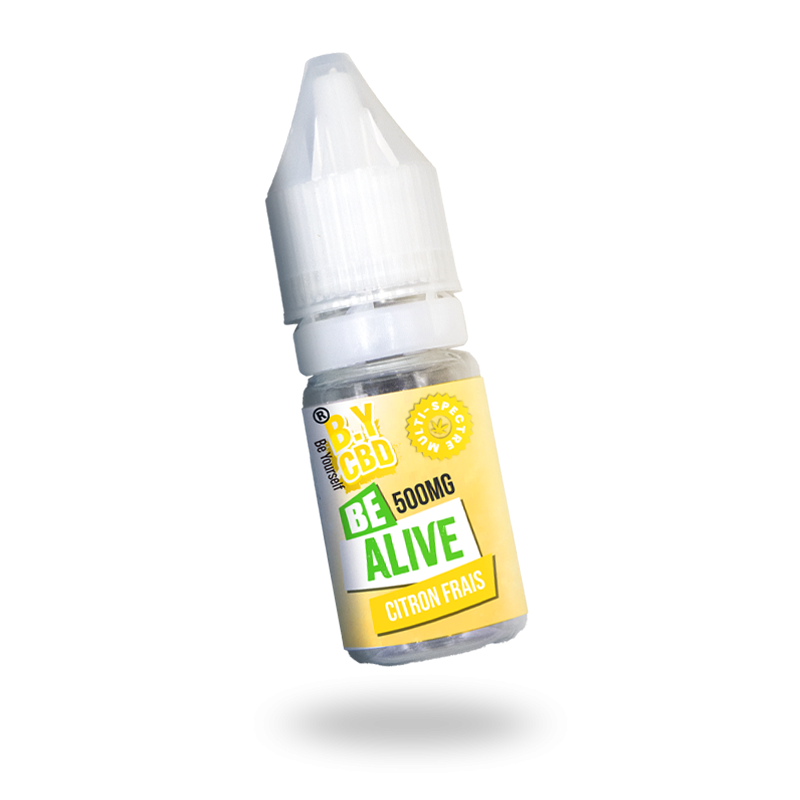 E-LIQUIDE CBD Be Alive 500mg - B.Y. CBD CITRON FRAIS