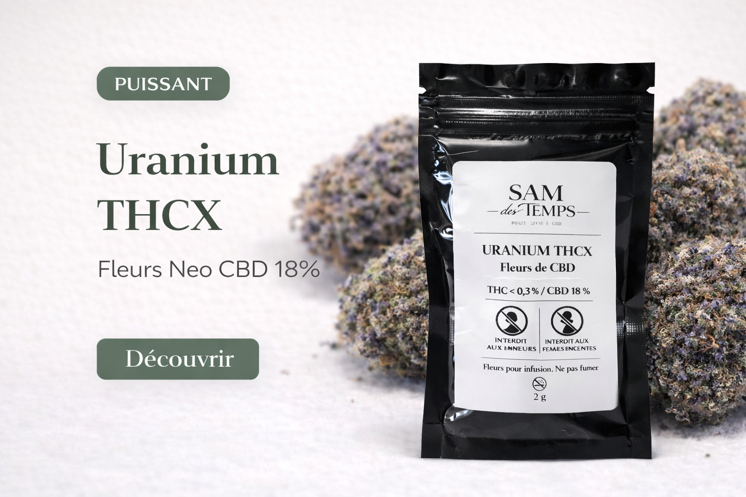 INFUSION FLEURS CBD - URANIUM THCX