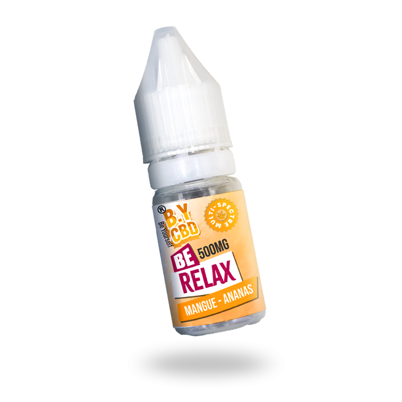 E-LIQUIDE CBD Be Relax 500mg - B.Y. CBD  MANGUE/ANANAS